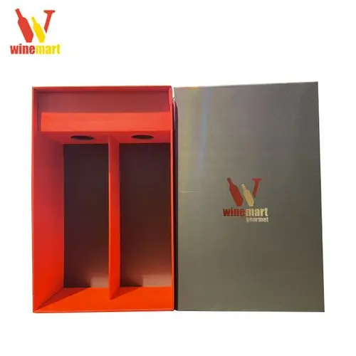 Hộp Xám Winemart 2 Chai