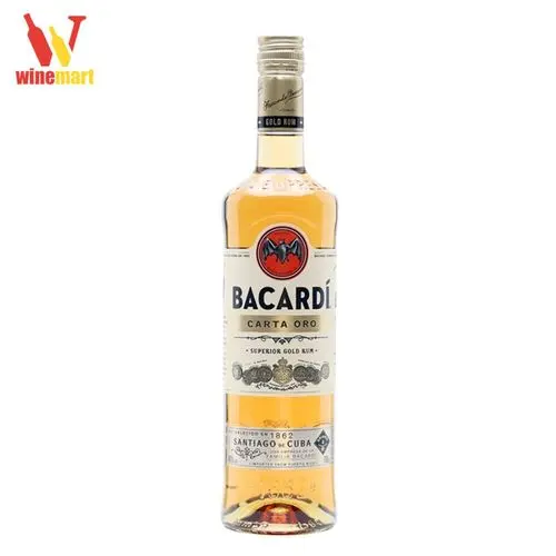 [RUM-BCOSG-1000] Rượu Bacardi Carta Oro Superior Gold Rum - 1L