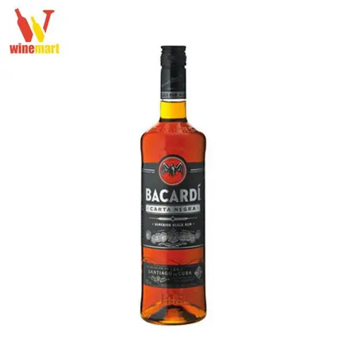 [RUM-BCNSB-1000] Rượu Bacardi Carta Negra Superior Black Rum - 1000ml