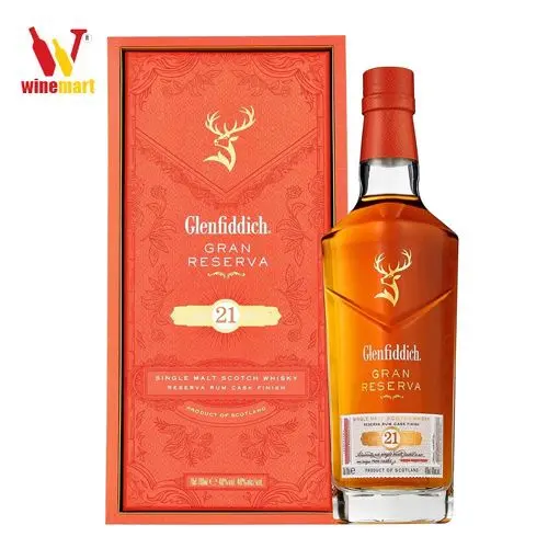 [WHK-GLEN21-700] Rượu Glenfiddich 21 Reserva Rum Cask Finish (700ml)
