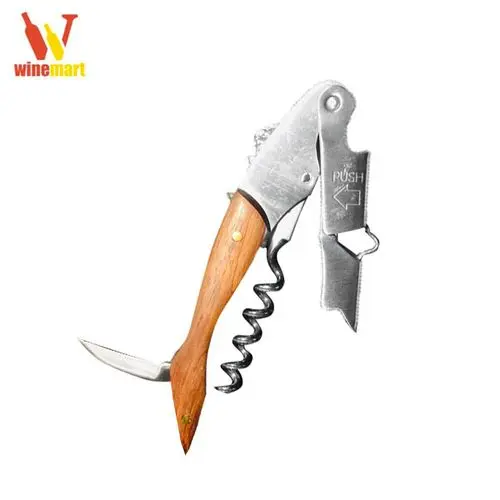 Đồ khui rượu vang cán gỗ