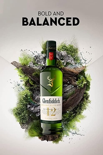 Glenfiddich 12 Year Old Single Malt Scotch Whisky