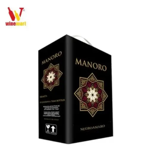 Rượu vang bịch ý Ricossa PIEMONTE BARBERAVang bịch Manoro Negroamaro (3000ml) 